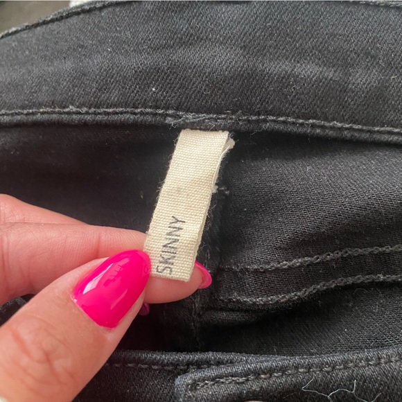 Rag & Bone black skinny distressed jean - Picture 7 of 11